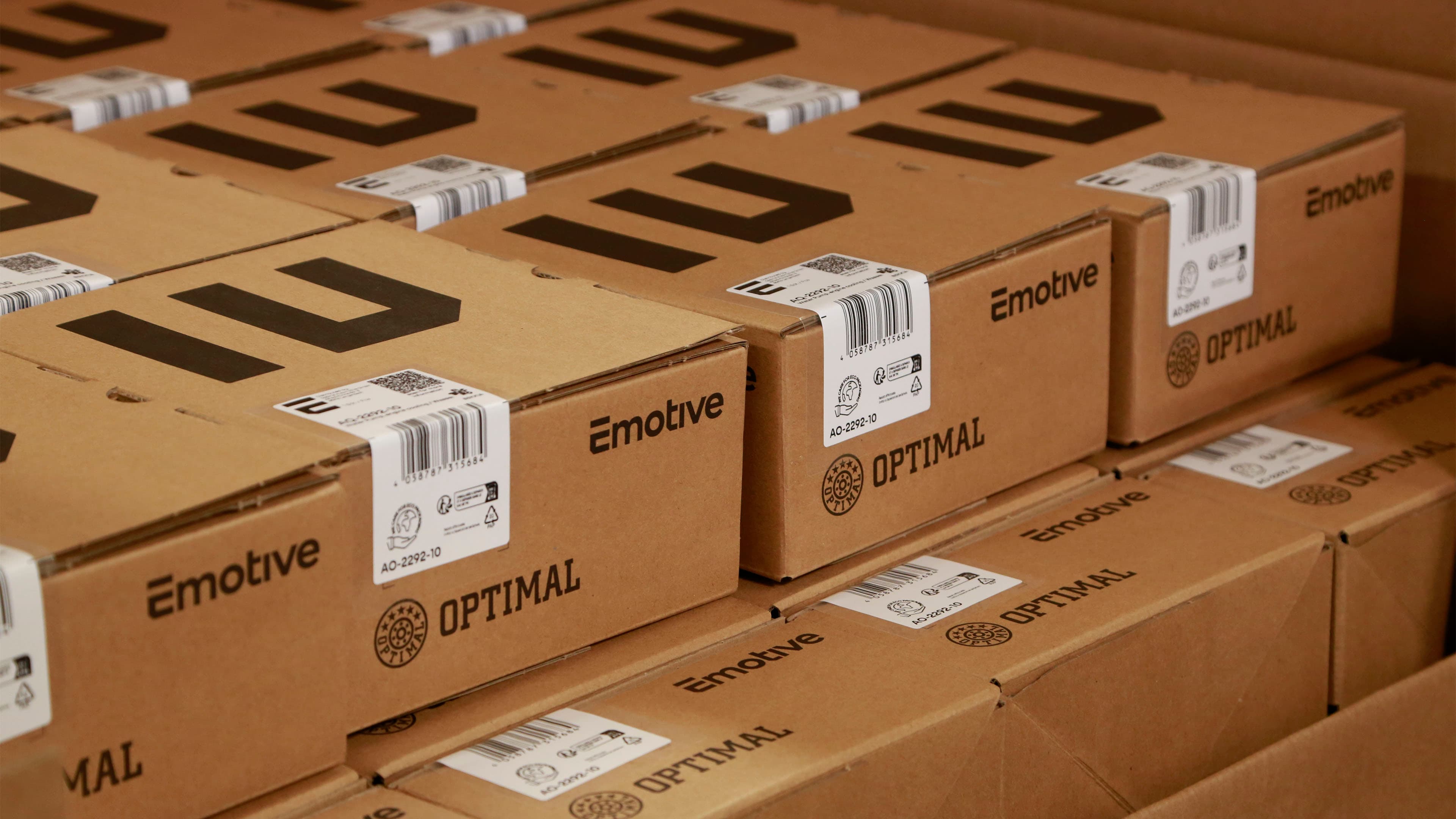 Emotive boxes with digital label